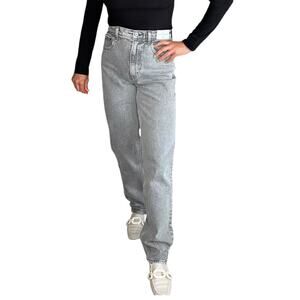 ABERCROMBIE & FITCH Gray Wash The 90's Straight Ultra High Rise Jeans Size 26/2L